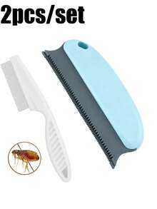 2pcs/Set Pet Hair Remover Brush, Scratch-Resistant Rubber Bristles, Suitable For Cats And Dogs, Powerful Pet Hair Brush, Efficient Cleaning Tool For Furniture, Carpets And Car Seats, Easy To Clean Home Grooming Tool, Pet Hair Remover - Multicolor - View 9