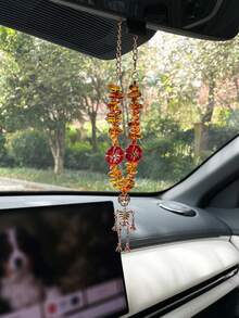 Creative Exaggerated Skeleton Car Hanging Ornament, Rearview Mirror Decorative Pendant, Car Interior Hanging Decoration, Car Decorative Accessory - A - View 10