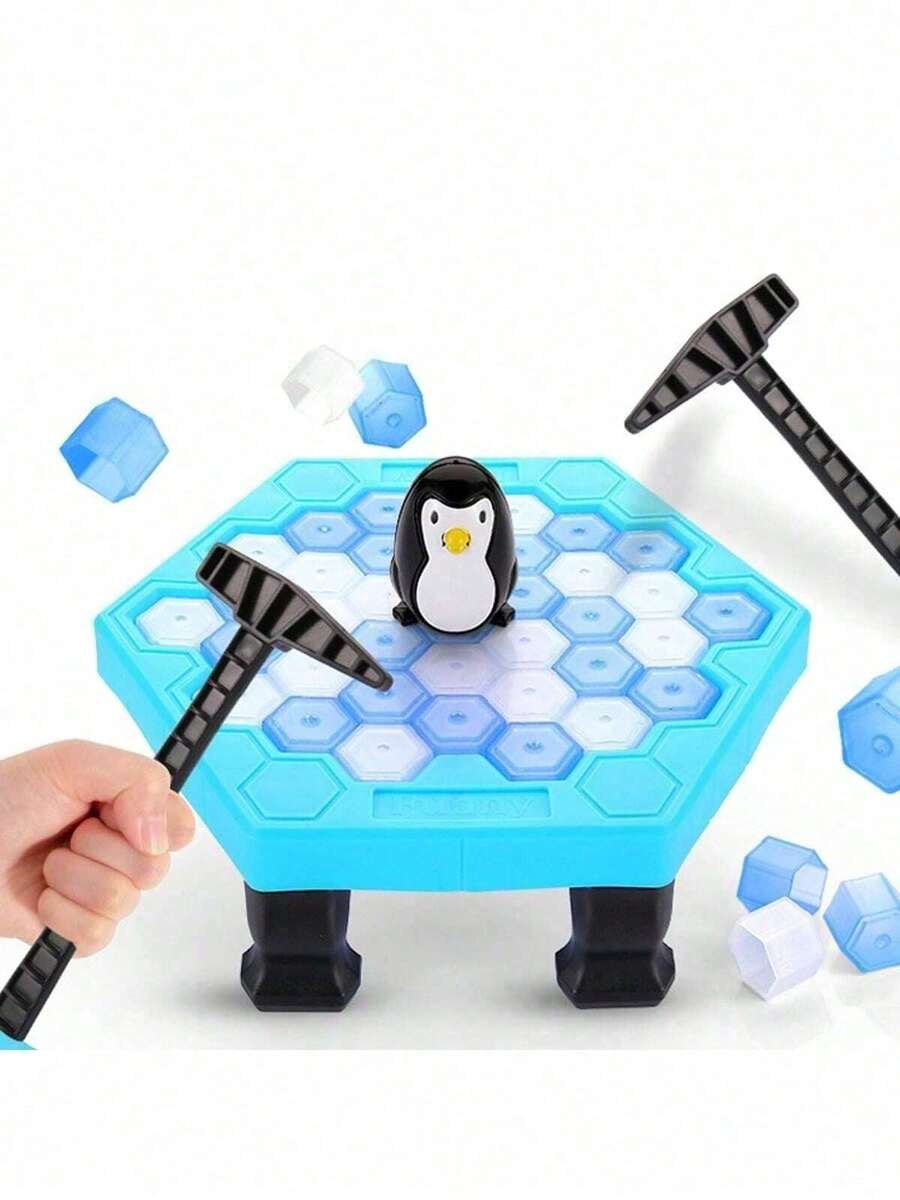 1pc Icebreaker Game Save The Penguin Desktop Game, Family Educational Board Game, Halloween/Christmas Game Gift - Multicolor - View 1