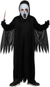 Rubies Masked Ghost Costume For Kids, Terrifyingly Fun Complete Costume With Long Black Tunic And Mask, Ideal For Halloween - ASSASSIN - View 2