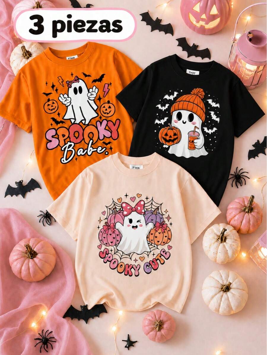 Young Girls T-Shirts - Burnt Orange - View 1