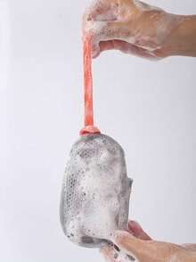 2pcs Double-Sided Soap Foaming Net Bag, Exfoliating Shower Sponge, Lathering Soap Pouch For Bath And Body Cleansing - Multicolor - View 4