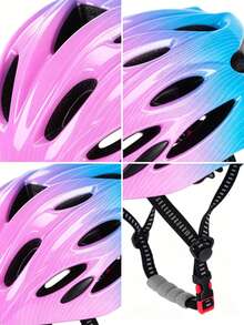 1pc Casual Sports Helmet, Lightweight Compact Frame, Reliable Fully Breathable Design, Durable Structure, User-Friendly Adjustable Headband, Comfortable Detachable Inner Padding, Perfect Gift For Daily Cycling And Skateboarding - Multicolor - View 10