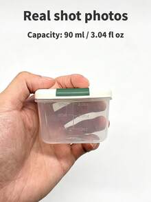 4pcs/Cartoon Baby Food Storage Containers/Kitchen Food Boxes/Baby Food Containers/Condiment Boxes/Food Storage Boxes/Material: PP/Single Volume: 90 Ml / 3.04 Fl Oz - Multicolor - View 3
