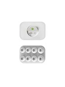 Replacement Ear Tips With Noise Reduction Hole Compatible With Airpods Pro And Compatible With Airpods Pro 2nd Generation, 3-In-1 Cleaner Kit Compatible With Airpods 1 2 3 Pro/Pro 2, Silicone Ear Tips Compatible With Airpods Pro - White - View 8