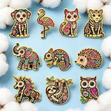 Enamel Lapel Pin Badge Brooches, Fashion Metal Decorative Pins For Backpack Bag Jacket Clothing, Perfect Gift For Men Women Best Friends Decoration - Multicolor - View 6