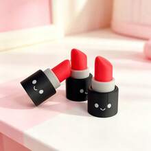 Clickable Lipstick 3D Printed Stress Relief Button, Home Office Desk Decor, Backpack Charm, Car Accessory, Multi-Functional Unique Keychain - Multicolor - View 5
