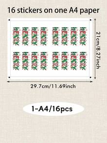 Custom Christmas Name Stickers, Personalized Holiday Letter Decals, Customized Gift Wrap Labels, Customizable Name Stickers For Presents, Christmas Party Decor, Xmas Label Sticke, Holiday Envelope Seals, Holiday Gift Tags 2026,Christmas Gift Stickers - Style B - View 7