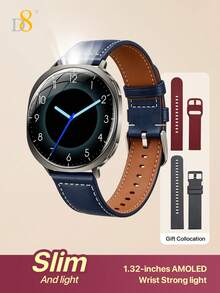 D8 Curved Screen Smart Watch, Ultra-Thin Dual-Sphere Lightweight Body, 1.32-Inch High-Brightness Anti-Glare AMOLED Full Touch Screen, IP68 Waterproof Smart Watch, Suitable For Swimming, Running And Sports, All-Day Fitness Tracking, Compatible With Android And IOS - View 14