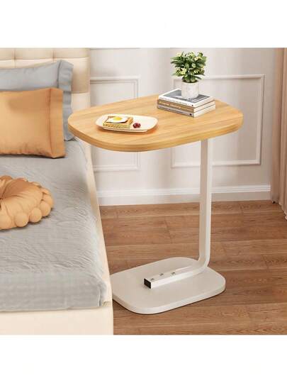 23 Zoll hoher Couchtisch, Beistelltisch für Wohnzimmer, Nachttisch für das Bett, moderner einfacher kleiner Tisch für den Balkon, Dekotisch für Zuhause, Metallgestell, einfach zu montieren