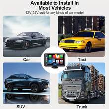 7" Touchscreen Carplay Portable Car Stereo Android Auto, Car Play Navigation, Voice Control, Remote Connection/AUX/FM, Car Radio Receiver, Loop Recording, Plug & Play, For Car Truck Van - Carplay - View 5