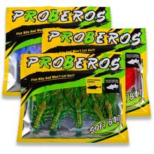 PRO BEROS PROBEROS 15PCS Fishing Lures Crayfish Shrimp 8.9cm/8g Soft Baits Artifical Bait Bass Perch Fishing Baits - Multicolor - View 8