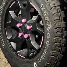 20pcs 19mm Pink Silicone Wheel Lug Nut Covers, Anti-Rust Anti-Dust Protective Caps For Car Bolts, Universal Wheel Decoration And Protection Accessories - Wheel Bolt Covers - View 4