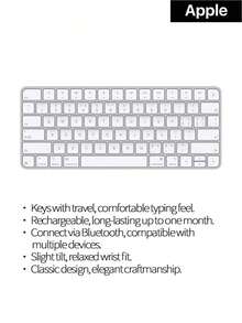 Apple Wireless Keyboard And Mouse Combo, Bluetooth Rechargeable Long Battery Life Keyboard + Multi-Touch Mouse, Comfortable Typing With Good Key Travel, Compatible With Mac/IPad/IPhone For Office, Gaming, And Portable Use - View 4