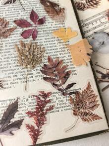 1 Pack 40pcs Vintage Botanical Pattern Dry Branch & Leaf Scrapbooking Decorative PET Sticker Set - DT1676 - View 1