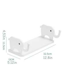 1‑Piece Elephant‑Shaped Storage Rack, Multi‑Function Hole‑Free Organizer. No Drilling Required For Installation. It Provides Tidy Storage Solutions, Ideal For Living Rooms, Kitchens And Bathrooms To Arrange Sundries Neatly. - Multicolor - View 2