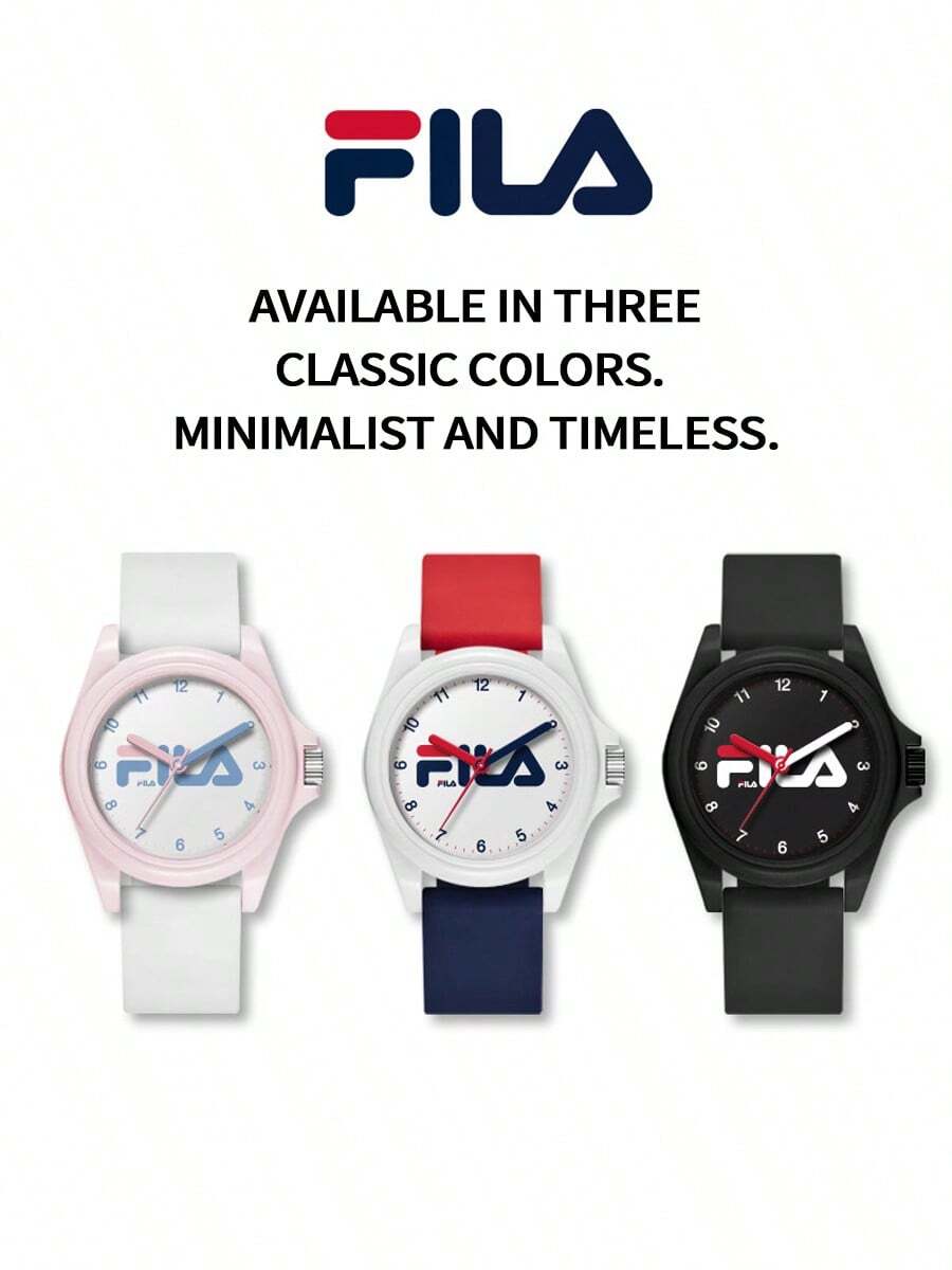 FILA FLS38-6595 Silicone Sports Watch, Vibrant Contrast Design, Minimalist Fashion Dial, Unisex, Versatile For Daily Wear - Multiple Specifications - View 1