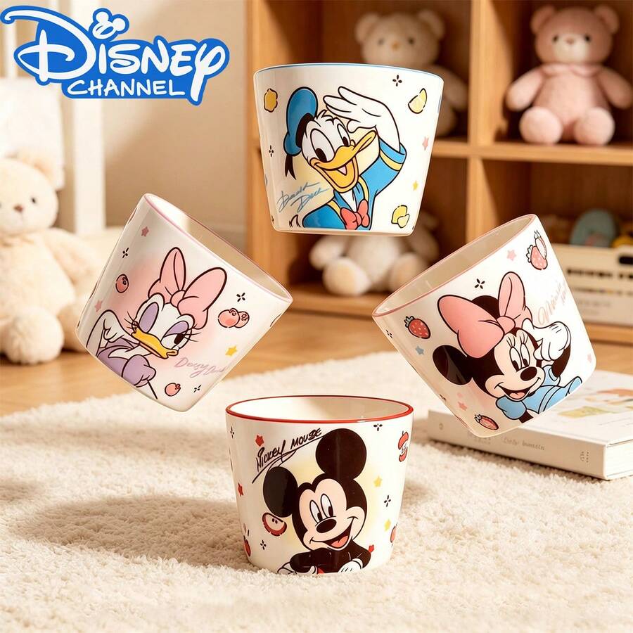 Mug Keramik Minnie Mouse Resmi Disney, Cangkir Kopi 200ML, Cangkir Air dengan Gambar Kartun Lucu, Cangkir Susu Sarapan di Rumah, Cangkir Minum Hadiah untuk Dapur - MultiWarna - View 1