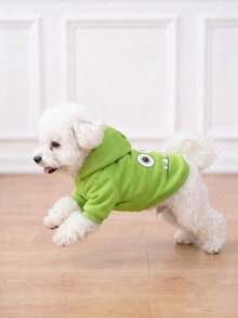 LUCKIE PAL 1 buah Hoodie Hewan Peliharaan Bergambar Monster Lucu, Cocok untuk Anjing Chihuahua dan Anjing Kecil, Lapisan Dasar Pelindung Kutu Fisik untuk Hewan Peliharaan Anjing, Rompi Modis untuk Kucing dan Anjing, Dalam dan Luar Ruangan - MultiWarna - View 4
