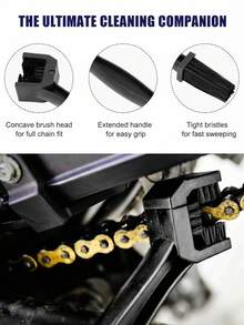 TOSUOD Motorcycle Chain Cleaning Brush Plastic Bicycle/Motorcycle Brush Chain Cleaner Outdoor Cleaning Brush Road Care Tool Motorcycle Parts - Multicolor - View 4