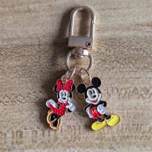 1/2個 Disney 新款米奇米妮卡通人物鑰匙圈 金屬鑰匙環 創意金屬吊飾 拉鍊頭配件 - 多款 - 查看 11