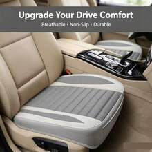 1pc Car Seat Cover, Linen Material, Breathable For All Seasons, Suitable For Most 4-Door Sedans And SUVs, Ultra-Luxury Style, Affordable Price, Car Accessories - one-size - View 4