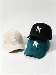 1/2/3pcs Embroidered NY Baseball Cap, Adjustable Outdoor Sun Hat For Spring Autumn Travel, Beach Vacation, Suitable For Men & Women, Y2K Style - Baseball Cap - View 19