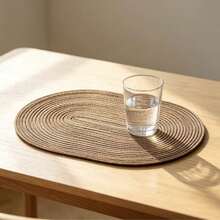 1pc/2pcs/4pcs/6pcs Minimalist Diatom Mud Heat-Resistant Insulated Table Mat, Cup & Bowl Countertop Drain Pad, Wear-Resistant & Stain-Resistant Dining Table Mat - Brown - View 3