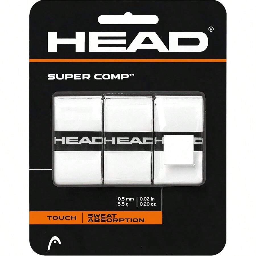 Comp Tennis Racquet Overgrip - White - View 1