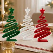 3D Printed Christmas Tree Decor, Minimalist Small Ornament For Christmas, Suitable For Hallway Cabinet, Living Room Decoration, Or Dining Table Decor With Candles, Branches And Balls - This Christmas Tree Is A True Focal Point, Easily Fits Any Room And Style - A - View 6