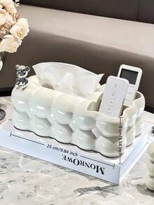 Cloud-Shaped Tissue Box With Storage Compartment, Bubble Art Tissue Holder, Can Store Tissues And Remote Control, Decorative Tissue Dispenser Storage Box, Suitable For Car, Bathroom, Living Room, Bedroom, Desk, Home Office And Student Dorm - Multicolor - View 14