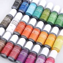 Epoxy Resin Pigment Real Color Colorant Concentrated 24 Color Liquid Resin Dye For Art And DIY Jewelry Making,10ml Each - 24colors/set - View 4