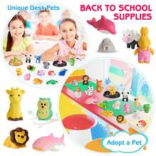 20 buah Penghapus Hewan Acak, Hewan Peliharaan Meja Lucu untuk Siswa dan Anak-anak, Penghapus Mini Puzzle 3D Keren Kemasan Massal, Perlengkapan Hadiah Kembali ke Sekolah yang Menyenangkan, Hadiah Penghargaan di Kelas - MultiWarna - View 3