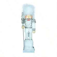 35cm Gingerbread Man Chef Calendar Nutcracker Soldier Christmas Decoration Figurine - Multi-color - View 8