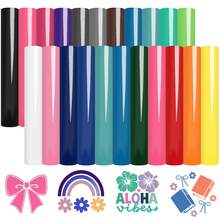 22pcs Permanent Vinyl Sheets In Assorted Colors, Permanent Vinyl Bundle 12 X 10 Inches, Great For DIY Craft Projects, Easy To Cut, And Transfer, For Home Decor, Coffee Mugs, Signs, Letters, Banners, Window Graphics - Mix - View 12