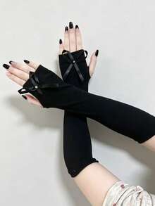 Subculture Style Loose Fingerless Arm Warmers - Multicolor - View 10