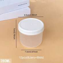 2/10/12-Pack(Jars+Lids)Multi Capacity Lunch Bowl Containers With Lids-Storage Jars For Yogurt,Overnight Oats,Meal Prep-Microwave And Dishwasher,Meal Prep Containers,Oatmeal Yogurt Breakfast Cups,Lunch Boxes,Large Capacity Portable Plastic Stor - Clear - View 22