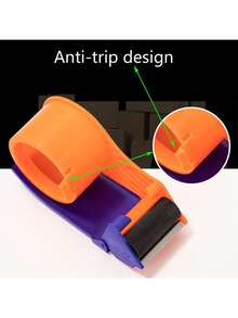 1pc Tape Dispenser, Office Express Packaging Sealing Machine, Handheld Tape Machine, Plastic Tape Holder, Tape Packaging Tool, Metal Tape Cutter, Used For Cargo Sealing, Sticking, Tape Supplies - Tape Dispenser - View 8