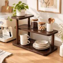 Double Layer Cup Holder Organizer - Coffee Cup Storage Rack, Suitable For Kitchen And Desktop Use, Space-Saving, Coffee Station Display Rack - View 4