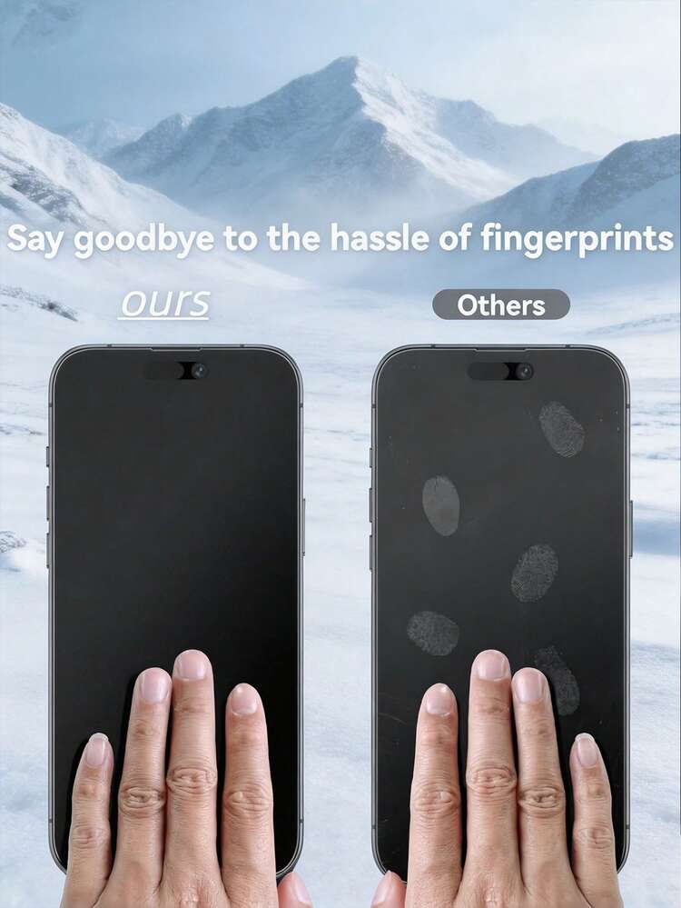 4Pcs Matte Anti Peeping Ceramic Film Anti Glare And Anti Fingerprint Mobile Phone Screen Protector Compatible With IPhone 18 Pro Max 17 And More Models Full Coverage Explosion Proof And Scratch Resistant Protective Film Soft Film - Black - View 7