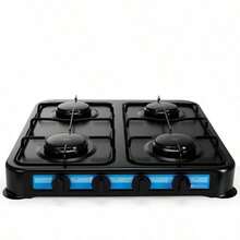 Parrilla Empotrable 4 Quemadores Gas LP   HTht98928006 - Negro-1 - Ver 5