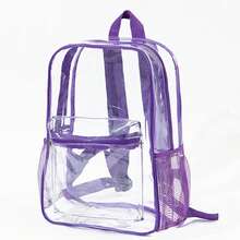 Portable Transparent PVC Backpack, With Adjustable Shoulder Straps, Multi-Functional Large Capacity, Casual Travel Storage Bag, Suitable For All Lifestyles - Multicolor - View 17