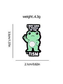 1pc Cute Funny Frog Brooch, Delicate Texture And Solid Craftsmanship, Small And Exquisite, Not Obtrusive, Suitable For Backpacks, Coats, Hats, Adds Flair To Plain Outfits, A Surprise Gift For Friends - Multicolor - View 4