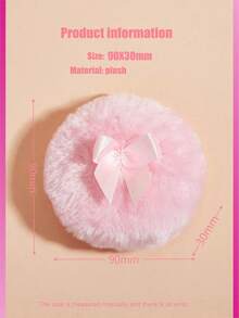 Borla y esponja de maquillaje, adecuada para uso diario de maquillaje - Rosa - Ver 5