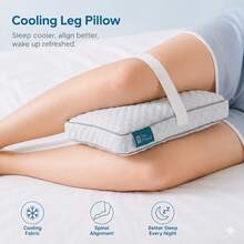 Knee Pillow,Specially Designed For Side Sleeping, Side Sleeper Pillow With Elastic Straps And Kneefeaturing Ergonomic Design, Relieving Joint Pressure, Designed For Sleep Support, Correcting Bad Sleeping Postures And Protecting The Spine. - Grey - View 15
