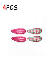8/6/4/1pc Dopamine Cute Sweet BB Hair Clips, Colorful Floral Print Hair Clips, Side Hair Clips, Bangs Clips, Forehead Hair Clips, Suitable For Daily Outdoor Use - Multicolor - View 9