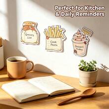 Miniso (1PC Random Delivery) Food‑Themed Sticky Note (Mixed Styles), 30‑Sheet Self‑Adhesive Memo Pad, Removable Adhesive Notes, Cute Pattern Stationery, For Note Marking, Page Flag, Office & School Journal Use - one-size - View 5