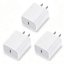 1-3入 20W 快充 USB C 壁式充電器，耐用 Type-C 轉接頭，適用於 iPhone - 美規A型插(110-127V) - 查看 10