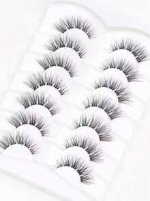 Purple Butterfly False Eyelashes European And American Makeup Natural Thick Slender Cross-Over Style, Halloween Christmas Cosplay Party Eye Makeup Decorations - Black - View 4