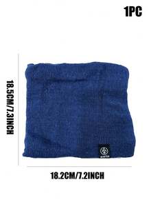 1/3pcs Men's Scarf With Letter Embroidery Patch And Ring Decor,Holiday,Travel - Multicolor - View 11